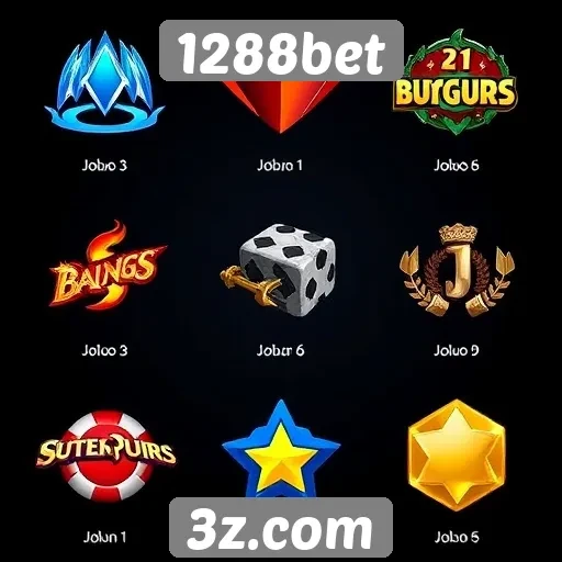 Comparativo de jogos disponíveis no 1288bet
